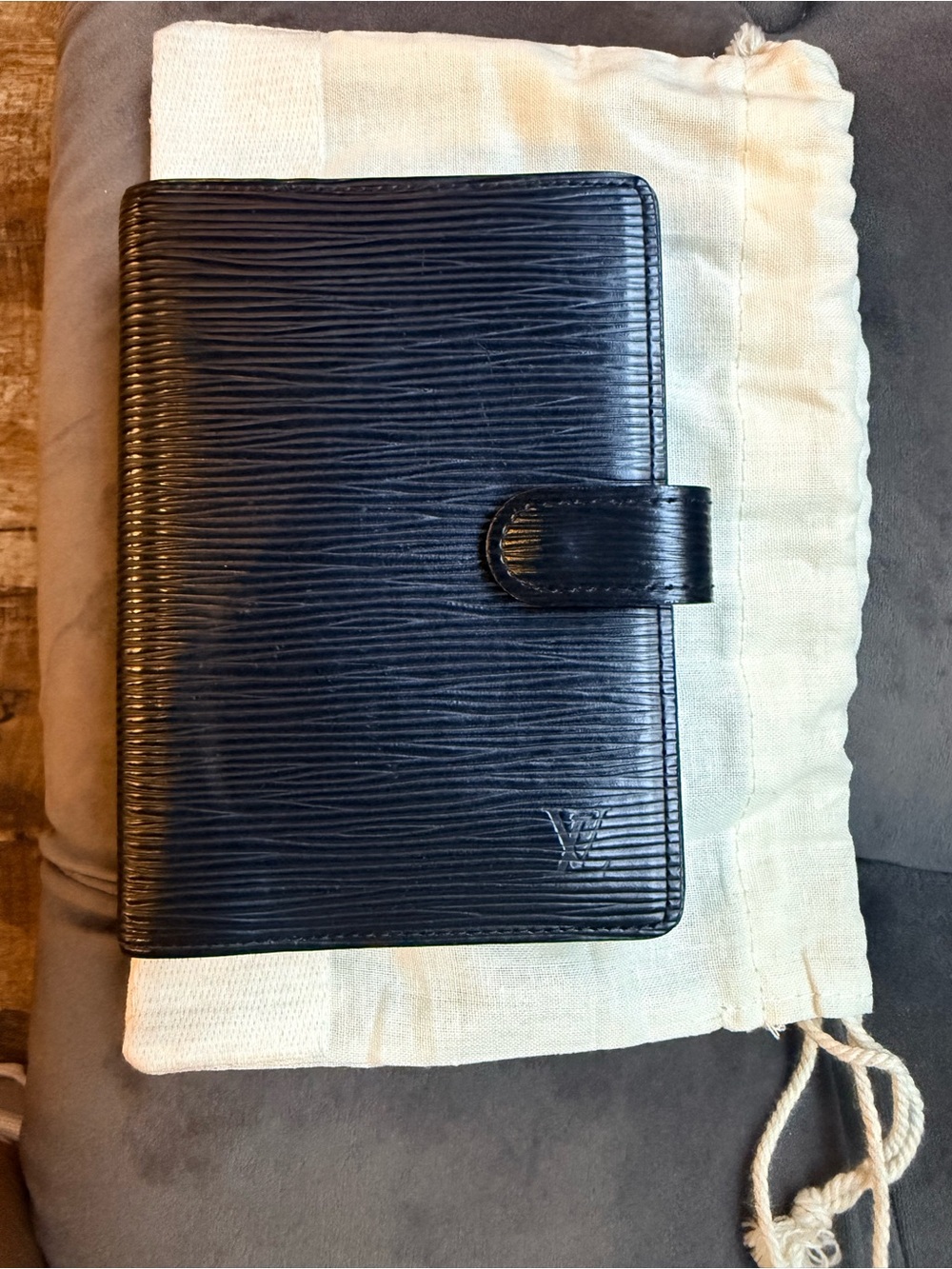 Louis Vuitton Black Epi Leather Organizer